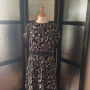BROOKS BROTHERS BLACK AND WHITE DRESS